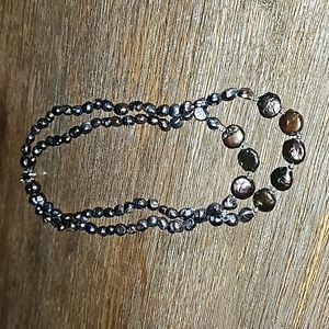 New Freshwater peacock 🦚  pearl tiered necklace